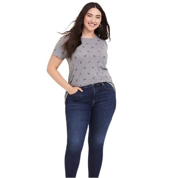 Torrid Bike Ride Embellished Crew Tee Shirt - Picture 2 of 16